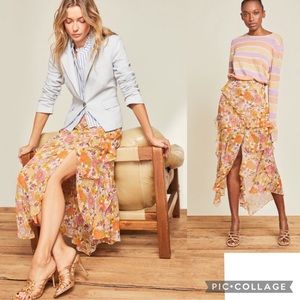 Veronica Beard Eleonora Asymmetrical Floral skirt NWT $498